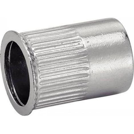 100 Ecrous Crantes à Sertir à Tête Affleurante M4 mm - Inox A2 - D-Work