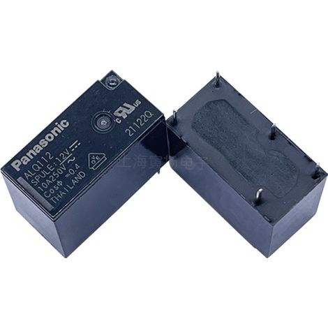 Panasonic ALQ124 24VDC 5-pin 10A single on/off relay, new, genuine imported original electromagnetic signal.