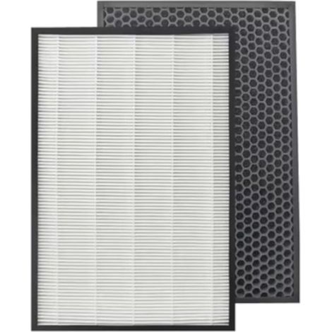 Trade-Shop 2in1 Luftreiniger Filter-Set (HEPA-Filter + Aktivkohlefilter) für Philips AC1214 AC1214/10 AC1215 AC1217 AC1217i AC2729