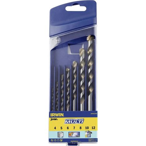Coffret de Mèche carbure de tungstène 7pcs Forets polyvalent - IRWIN - 10501940 (1/3)