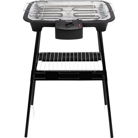 Tristar – Barbecue électrique sur pieds BQ2883 – 2000 W – Surface de grill 38 x 22 cm – Thermostat réglable pour cuisson précise