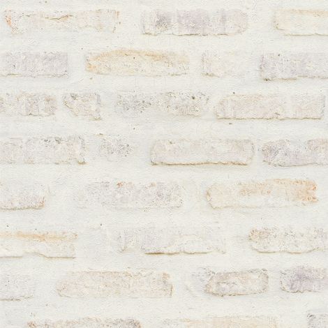 Papier peint vinyle beige effet brique – Lessivable et brossable – Raccord sauté – Pour murs intérieurs – Livingwalls (1/9)