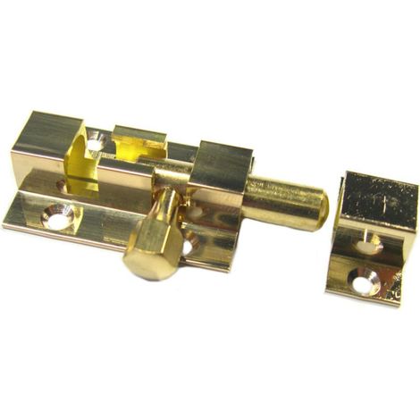 Targette de surface SHEPHERD 40101 Pêne rond 38 mm Laiton poli