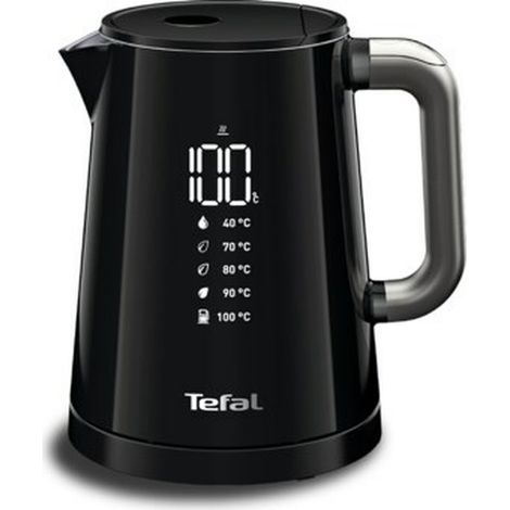 Tefal Smart'N Light Hervidor eléctrico 1L, Pantalla digital, 5 ajustes, Filtro extraíble, 30 min, Interior inoxidable, Base giratoria, Filtro antical extraíble, apagado automático KO854830 (1/2)
