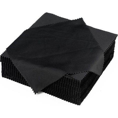Chiffon Lunettes de Vue [100 Pcs], Microfibre Surchoix pour Lentilles, Doux Chiffons De Chiffon De Nettoyant Lunettes Lavables, Lavables Et Réutilisables 15 X 15 cm (1/5)