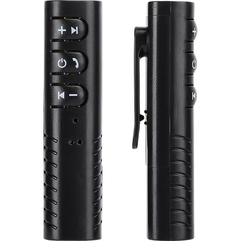 Bluetooth-Audioempfänger, Lavalier-Lautsprecher, Clip-Ohrhörer, Fahrzeugadapter (schwarz) (1/5)