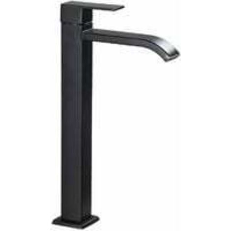 Robinet Lavabo Noir, Haut Mitigeur Vasque à Poser Salle de Bain, Chaude et Froide Réglable de Mitigeur Lavabo (1/5)