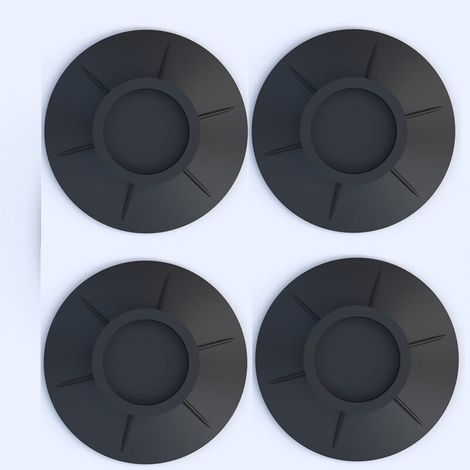 4 Pièces Tapis Anti Vibration Machine Laver, Lave Linge Anti Vibration, Coussinets Pieds de Machine Laver, Sèche Linge Caoutchouc Coussinets, pour Lave Linge Sèche Linge Anti Vibrant (noir)