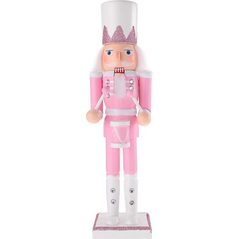 Casse-noisette de Noël en bois, ornement créatif en forme de soldat de bois-30CM (1/3)