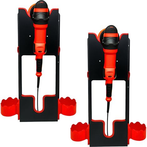 Lot de 2 supports muraux pour machine à polir - Polisseuse rotative - Support de rangement pour voiture (1/5)