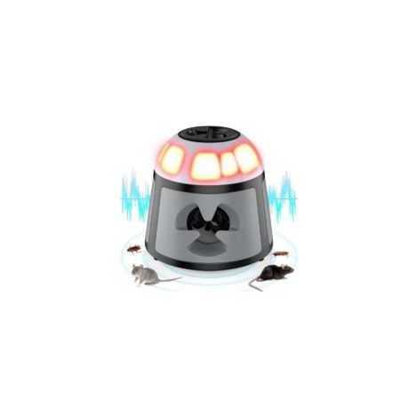 Repellente per topi e ratti a ultrasuoni, repellente per topi a ultrasuoni a 360° con luce LED, dispositivo a ultrasuoni per roditori, repellente per interni con spina, dispositivo per il controllo di