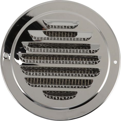 Lüftungsabdeckung aus Edelstahl 304, runder Abluftgitterdeckel für Küche und Bad, 120 mm / 4,7 Zoll (1/5)