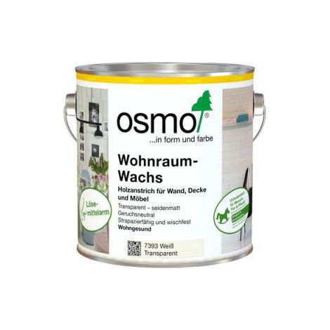Osmo Wohnraum-Wachs Weiß Deckend 2,50 l - 13100231