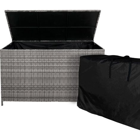 Rattan Storage Box 582L - Grey (1/5)