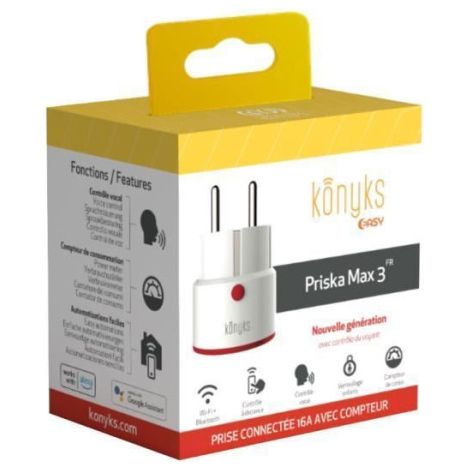 Accessoires maison connectée Konyks Prise electrique Wi-fi + BT 16A connecte 2022 WH (1/3)