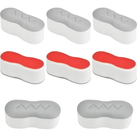 WC-Sitz-Stoppset, 8-teilig, universelle Ersatzpads für WC-Sitze, Dichtungsringe mit starkem Klebstoff (4,5 x 1,7 x 2 cm)
