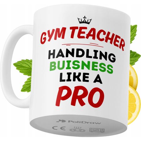 Lustige Tasse für Sportlehrer – Kaffee- oder Teetasse mit witzigem Textdesign – ideal für Geburtstage, Namenstage, Feiertage und besondere Anlässe. Hochwertige Tasse für Zuhause, Büro und Arbeit. Farb