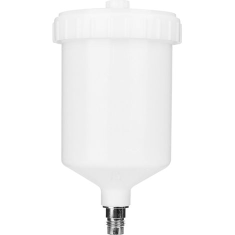 Gobelet À Peinture 600ml En Plastique Pour Pistolet Gravité Filetage Mâle (1/5)