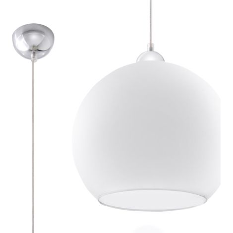 Lampada a sospensione Ball bianco 30x120x30cm Sollux (1/5)
