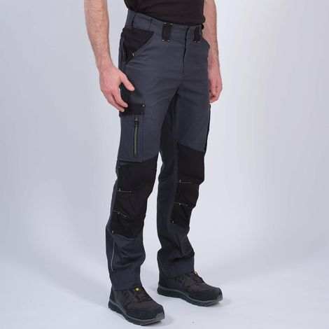 LIMEE PANTALON DE TRAVAIL 1138 Gris , Noir 38 (1/5)