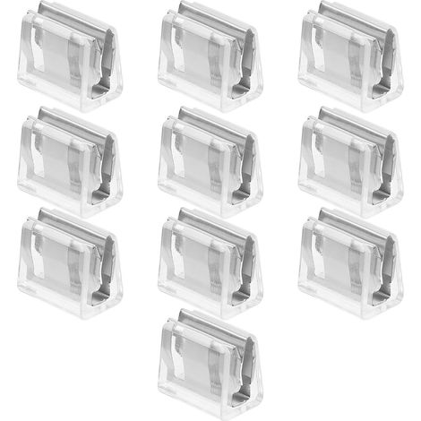 Lot de 10 Verrous de Fenêtre Coulissante Réglables en Plastique Robuste Sécurité Antivol Clé Butées de Fenêtre pour Protection Intérieure et Limitation D’Ouverture Accessoires
