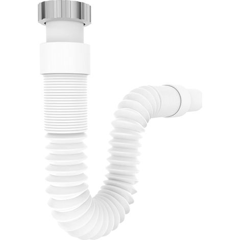 VARIOSAN 13972 1 1/4 Inch x 32 mm Siphon Odour Trap, Sink Drain and Odor Trap, Extendable 320-880 mm (1/4)