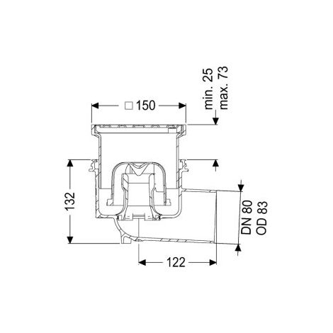 KESSEL 48383.11 Regard de sol/plafond Ecoguss