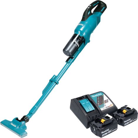 Aspiradora con batería Makita DCL 286 FRM2 18 V 0,25 l sin escobillas + 2 baterías de 4,0 Ah + cargador (1/5)