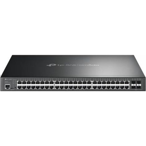 TP-Link Omada SG3452P switch di rete Gestito L2/L3 Gigabit Ethernet (10/100/1000) Supporto Power over Ethernet (PoE) 1U Nero