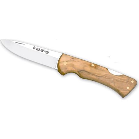 Navaja Alpina 044 Miguel Nieto de 19 cms, con hoja de acero de 8 cms y mango de madera natural de olivo