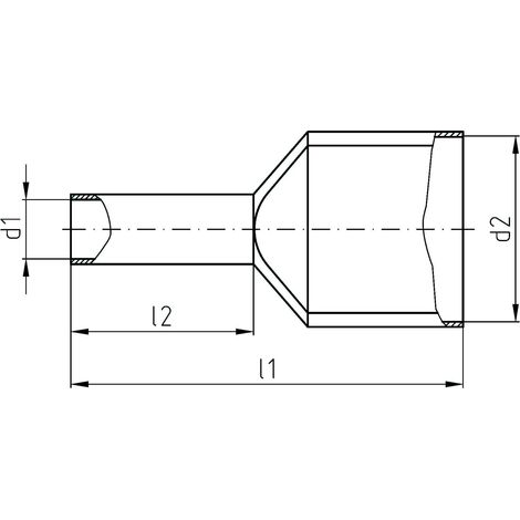 Intercable Zwillingsaderendhülse ICIAE210ZGV 2x2,5qmm blau 500 Stk