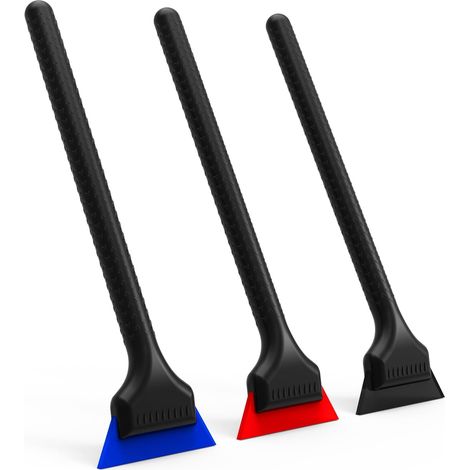 Kit di Silicone Raclette - Lame en Caoutchouc de Dureté Différente, pour Le Coin de la Voiture, Le Pare-Brise, La Vitre et Le Miroir, Film Teinte Vitre Voitures Ensemble D'outils (1/5)