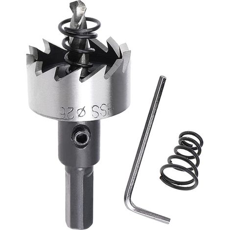 26 mm Forets en acier rapide - Scie cloche en carbure - Pour métal, acier inoxydable, cuivre, fer (1/5)
