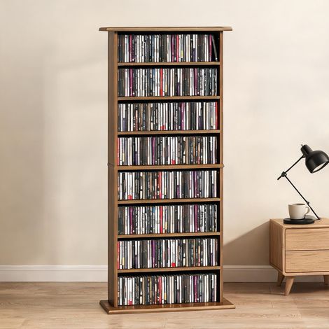 Meuble de rangement de bureau noyer 58 x 24 x 126,3 cm (1/5)