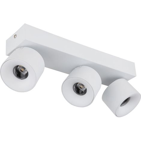 Deckenleuchte Spotleiste Spotlampe LED Strahler schwenkbar weiß matt 3-Flammig (1/4)