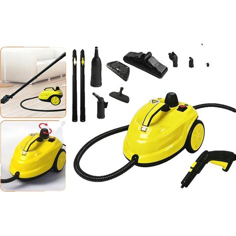 Nettoyeur à vapeur, 2000W de puissance, réservoir d'eau de 2L, 3-8 minutes de préchauffage, haute pression de vapeur, design léger (1/5)