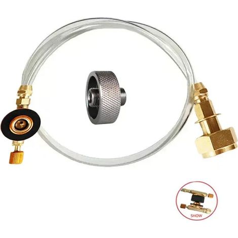 Adaptateur de remplissage de gaz pour réchaud de camping, adaptateur de remplissage de bouteille de propane, accessoires de connexion pour réservoir de gaz et réchaud portable