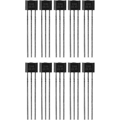 Lot de 10 capteurs à effet Hall A3144 3144E OH3144E, boîtier SIP 3 broches TO-92UA (1/4)