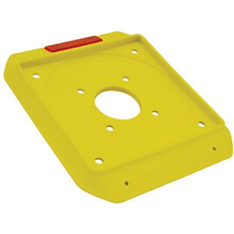 BASETTA QUADRATA CON CATARIFRANGENTE L 22,8 P18 H1,9 CM