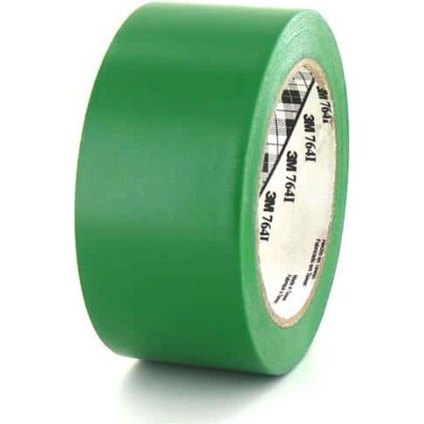 Ruban adhésif vinyle vert 50mm – Longueur 33m – Très bonne adhésion et résistance à l'abrasion – 764V50
