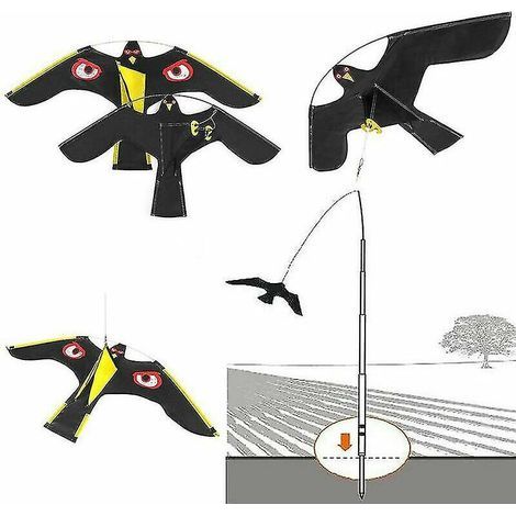 Oiseaux Effaroucheur Répulsif Flying Hawk Cerf Volant Pour Jardin Épouvantail Cour Maison Décoration protection de la Ferme (1/3)