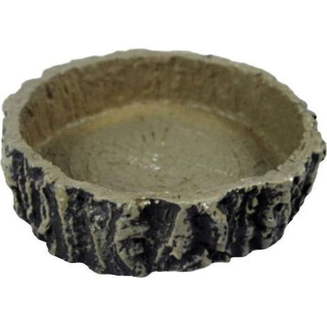 Gamelle/bac à eau en résine non toxique pour reptiles, tortues, lézards et crabes. (1/4)