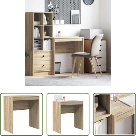 vidaXL Bureau chêne sonoma -  Bureau Autre Chêne sonoma 70 x 40 x 76 cm Bois d'ingénierie (1/5)