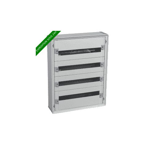 Legrand – Coffret distribution isolant XL3 160 – Tout modulaire – 4 rangées – 96 modules – IP43 – LEG401804