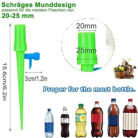 20-teiliges, verstellbares automatisches Tropfbewässerungssystem für Zimmerpflanzen, inklusive Flasche für Töpfe. (1/3)