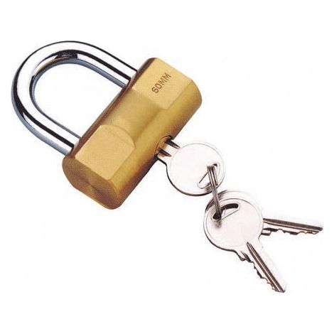 Lucchetto in ottone ad arco acciaio cementato HAMMER 60mm. 1560 POTENT