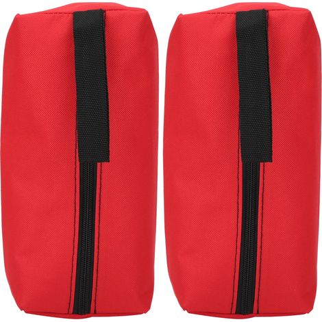 Set mit 2 tragbaren Aufbewahrungstaschen für Handwerkzeuge, Größe S, mit Handschlaufe (rot) (1/5)