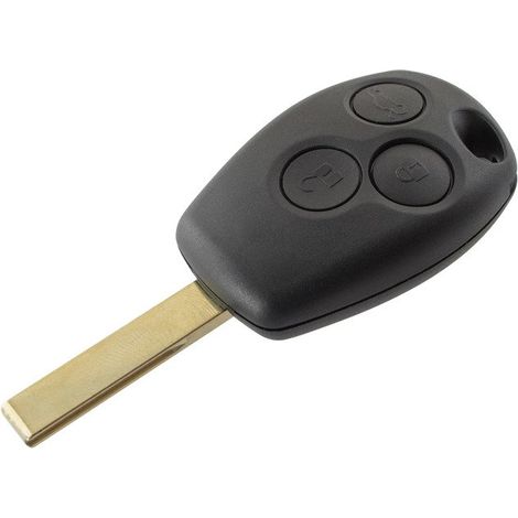 Boîtier de télécommande Renault Clio Kangoo Laguna Master Megane Modus Thalia Trafic Twingo, lame droite rainurée, 3 boutons (1/5)