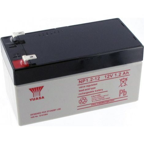 Batterie Plomb 12V 1.2Ah Yuasa (97X48X55) F1 (NP1.2-12)