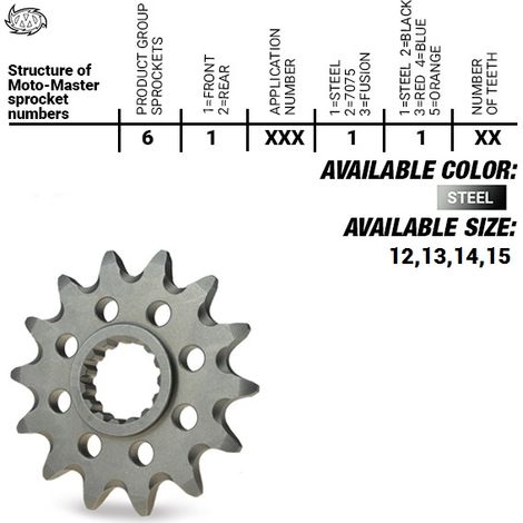 Pignon avant Moto-Master 2141 13 pour Kawasaki KXF 450 2006-2020